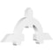 Ekena Millwork Ericson Architectural Grade PVC Gable Bracket, 60"W x 27 1/2"H x 4"D x 6"F, 11/12 Pitch GBP060X28X0406ERI00 - alternate 1